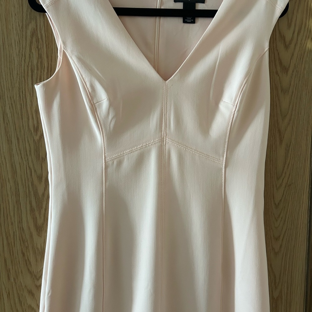 Elegant Cream Sleeveless Dress